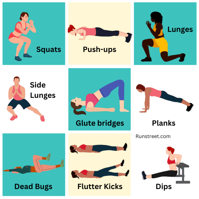 Home workout routines